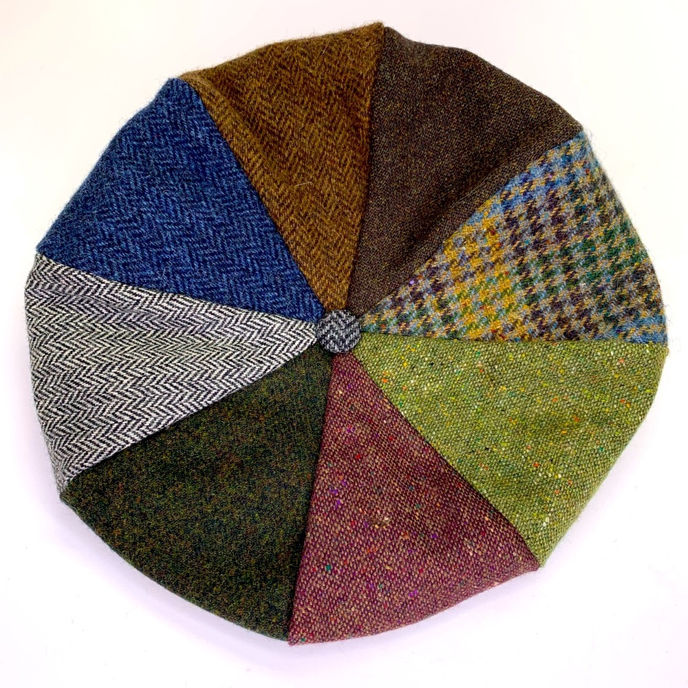 HANNA Hats of DONEGAL Ireland newsboy wool vintage cap XL